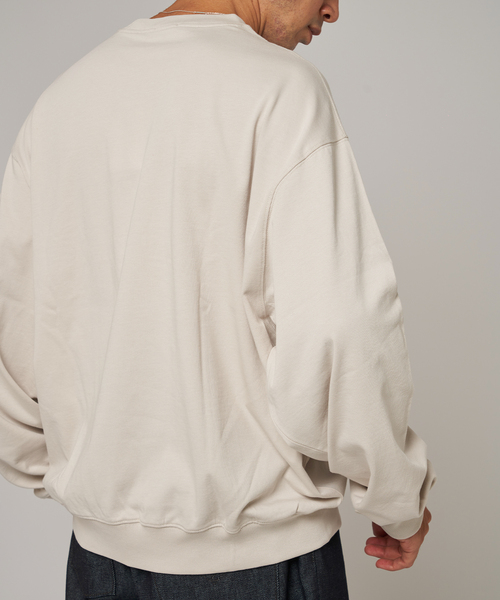 handvaerk(ハンドバーク)の「handvaerk (ハンドバーク) クルーネック ロングスリーブ Tシャツ(Tシャツ/カットソー・メンズ・ブラウン/アイボリー・SMALL/MEDIUM/LARGE)」の12枚目の写真