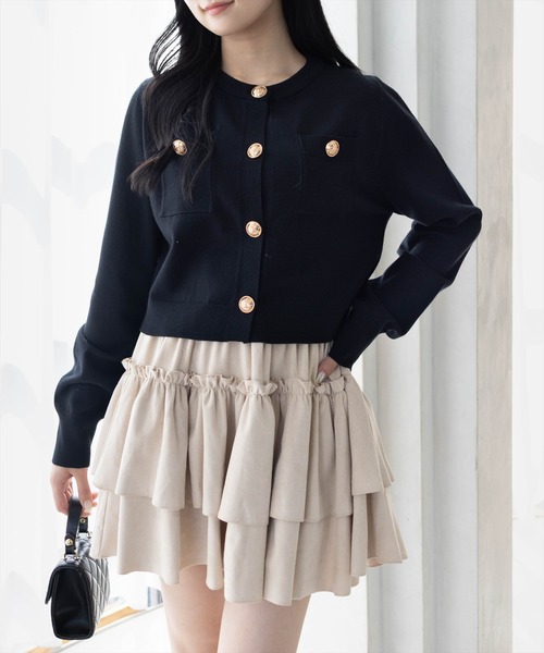 orgue ゴールドボタンニット orgue ゴールドボタンニット orgue ゴールドボタンニット gold button knit