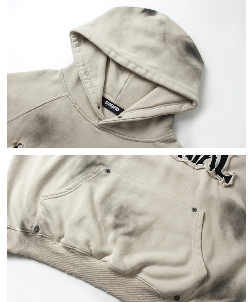 mushwear(マッシュウェア)の「ヴィンテージウォッシュパーカー(パーカー・メンズ・ブラック/ホワイト系その他/ブラック系その他・MEDIUM/LARGE/X-LARGE/XX-LARGE)」の10枚目の写真