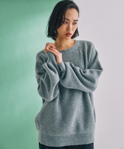 mysty woman（ミスティウーマン）の「【WEB限定】アイスクリームクルーニットDX　590668（ニット/セーター・レディース・ブラック系その他/オレンジ系その他/グレー系その他/ブラウン系その他/ピンク系その他/ホワイト系その他/ベージュ系その他/パープル系その他/レッド系その他/グリーン系その他/グリーン系その他2/ブルー系その他/ピンク系その他2・FREE）」の9枚目の写真