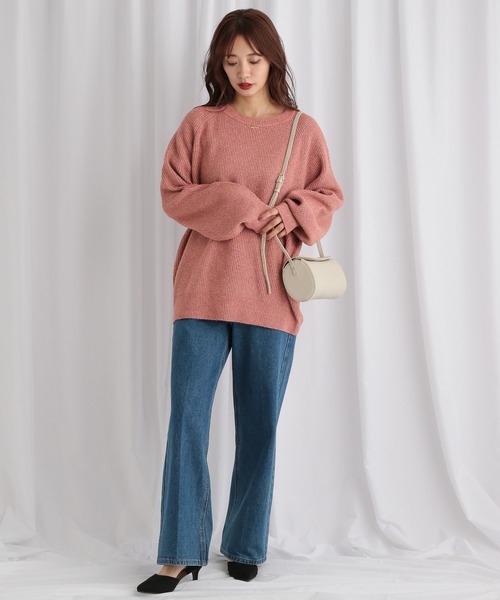 mysty woman（ミスティウーマン）の「【WEB限定】アイスクリームクルーニットDX　590668（ニット/セーター・レディース・ブラック系その他/オレンジ系その他/グレー系その他/ブラウン系その他/ピンク系その他/ホワイト系その他/ベージュ系その他/パープル系その他/レッド系その他/グリーン系その他/グリーン系その他2/ブルー系その他/ピンク系その他2・FREE）」の19枚目の写真