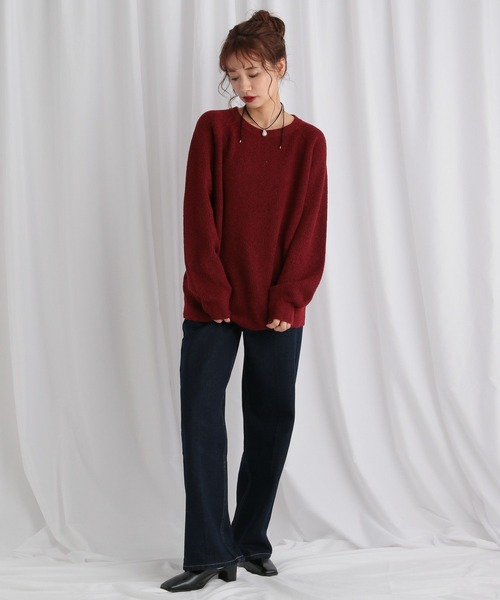 mysty woman（ミスティウーマン）の「【WEB限定】アイスクリームクルーニットDX　590668（ニット/セーター・レディース・ブラック系その他/オレンジ系その他/グレー系その他/ブラウン系その他/ピンク系その他/ホワイト系その他/ベージュ系その他/パープル系その他/レッド系その他/グリーン系その他/グリーン系その他2/ブルー系その他/ピンク系その他2・FREE）」の20枚目の写真