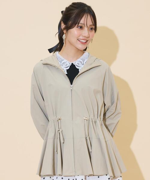 WILLSELECTION（ウィルセレクション）の「UVカットペプラムブルゾン（ブルゾン・レディース・ベージュ/ピンク/ダークブラウン/ブラック・FREE）」の20枚目の写真