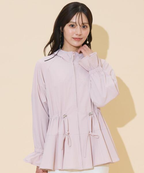 WILLSELECTION（ウィルセレクション）の「UVカットペプラムブルゾン（ブルゾン・レディース・ベージュ/ピンク/ダークブラウン/ブラック・FREE）」の16枚目の写真