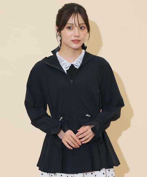 WILLSELECTION（ウィルセレクション）の「UVカットペプラムブルゾン（ブルゾン・レディース・ベージュ/ピンク/ダークブラウン/ブラック・FREE）」の9枚目の写真