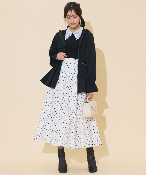 WILLSELECTION（ウィルセレクション）の「【セットアップ対応】UVカットペプラムブルゾン（ブルゾン・レディース・ベージュ/ピンク/ダークブラウン/ブラック・FREE）」の16枚目の写真