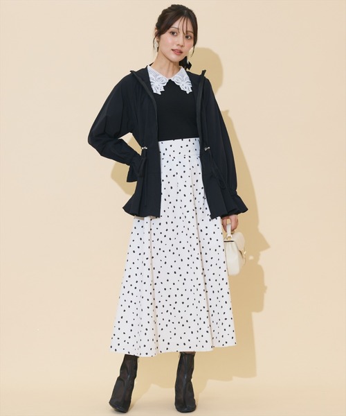 WILLSELECTION（ウィルセレクション）の「【セットアップ対応】UVカットペプラムブルゾン（ブルゾン・レディース・ベージュ/ピンク/ダークブラウン/ブラック・FREE）」の7枚目の写真
