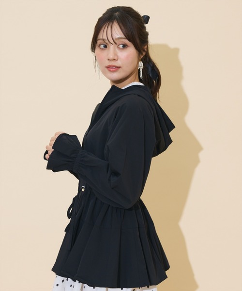 WILLSELECTION（ウィルセレクション）の「【セットアップ対応】UVカットペプラムブルゾン（ブルゾン・レディース・ベージュ/ピンク/ダークブラウン/ブラック・FREE）」の8枚目の写真