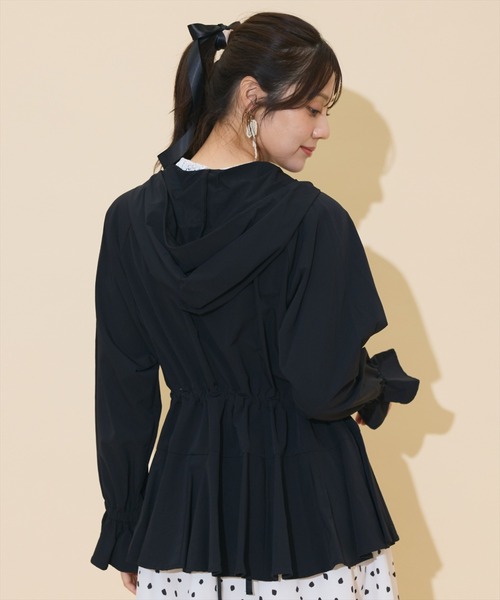 WILLSELECTION（ウィルセレクション）の「【セットアップ対応】UVカットペプラムブルゾン（ブルゾン・レディース・ベージュ/ピンク/ダークブラウン/ブラック・FREE）」の9枚目の写真