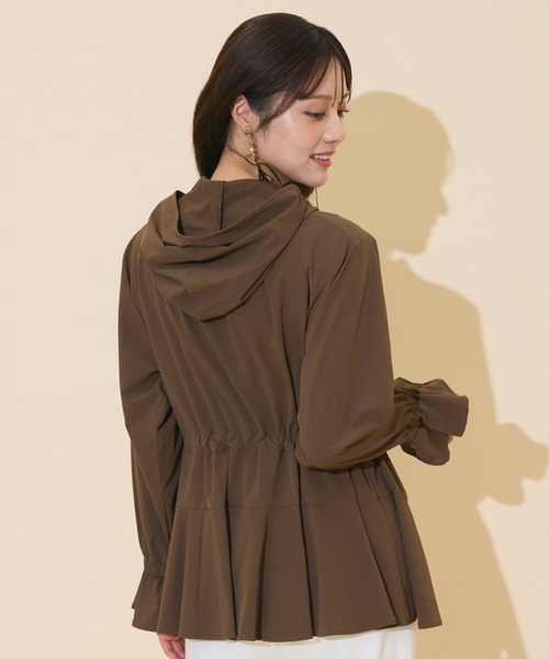 WILLSELECTION（ウィルセレクション）の「【セットアップ対応】UVカットペプラムブルゾン（ブルゾン・レディース・ベージュ/ピンク/ダークブラウン/ブラック・FREE）」の21枚目の写真