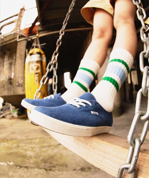 VANS（バンズ）の「オーセンティック ロープロ / Authentic Lowpro DENIM NAVY VN000D04NVY1（スニーカー・メンズ・ネイビー・4/4.5/5/5.5/6）」の2枚目の写真
