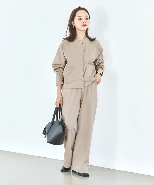 KOBE LETTUCE（コウベレタス）の「[ 田中亜希子さんコラボ ]選べるサイズ 多ボタンジャージーカーディガン（カーディガン/ボレロ・レディース・ブラック/アイボリー系/チャコールグレー・M/PM）」の15枚目の写真