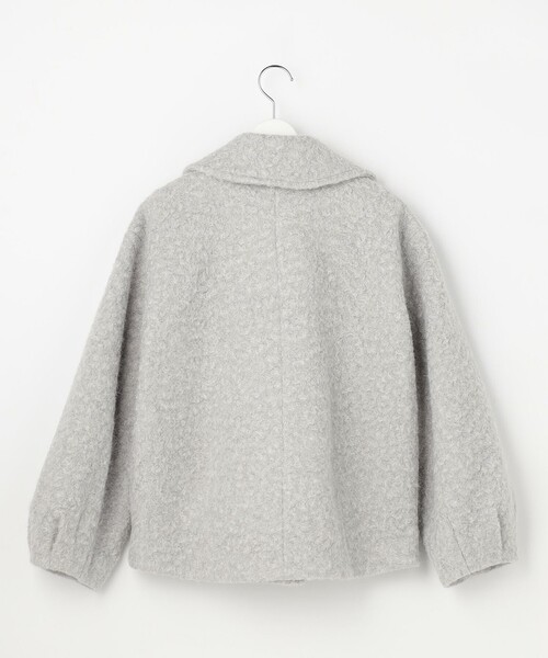 ANY SIS（エニィスィス）の「【2WAY】ブークレーシャギーラメ アウター（ピーコート・レディース・ライトグレー系/アイボリー系・X-SMALL）」の15枚目の写真