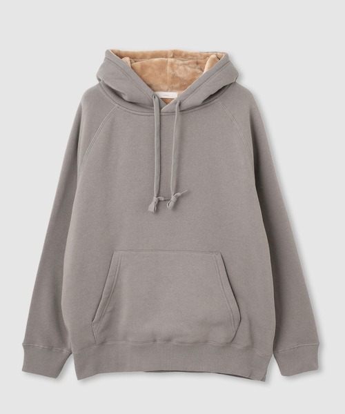 NAVY(ネイビー)の「nAvy 裏シャギーパーカ(パーカー・レディース・ダークグリーン/ブラック/杢グレー/グレイッシュベージュ/ピンク・L/M)」の3枚目の写真