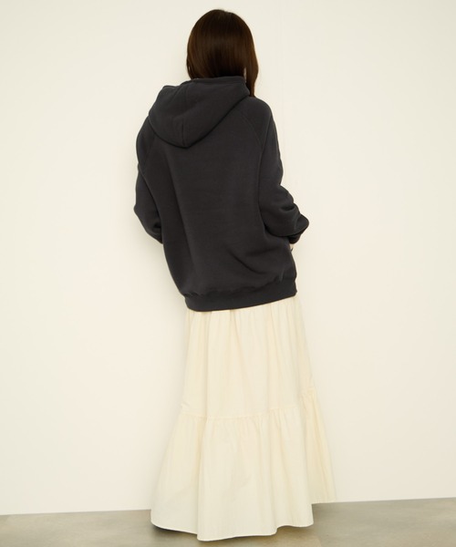 NAVY(ネイビー)の「nAvy 裏シャギーパーカ(パーカー・レディース・ダークグリーン/ブラック/杢グレー/グレイッシュベージュ/ピンク・L/M)」の16枚目の写真