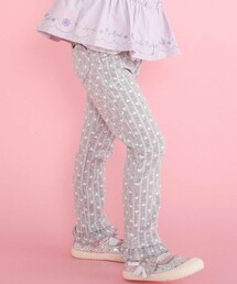 SLAP SLIP（スラップスリップ）の「裾フリルお尻ポケットハートがいっぱい総柄パンツ(80~120cm)（その他パンツ・キッズ）」