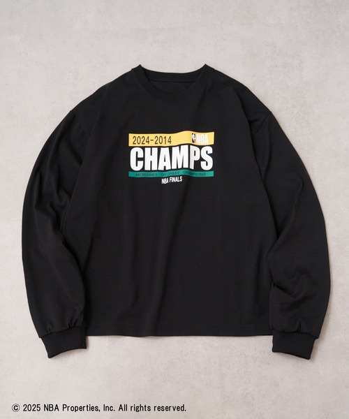 NBA(エヌビーエー)の「【NBA】NBA CHAMPIONS TEAM ARCHIVE LONG Sleeve Tee / CELTICS WARRIORS LAKERS CAVALIERS NUGGETS BUCKS RAPTORS SPURS(Tシャツ/カットソー・メンズ・ブラック/ホワイト・XL/L/M/S/XS)」の17枚目の写真