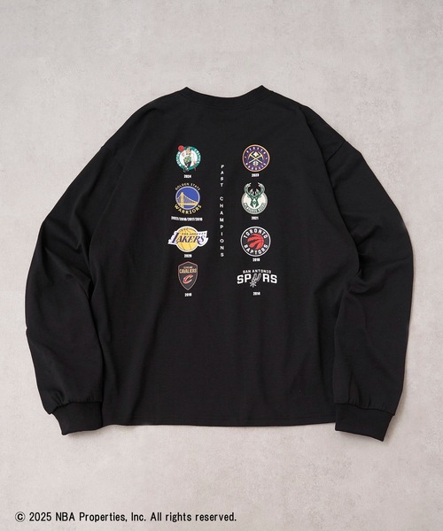 NBA(エヌビーエー)の「【NBA】NBA CHAMPIONS TEAM ARCHIVE LONG Sleeve Tee / CELTICS WARRIORS LAKERS CAVALIERS NUGGETS BUCKS RAPTORS SPURS(Tシャツ/カットソー・メンズ・ブラック/ホワイト・XL/L/M/S/XS)」の18枚目の写真