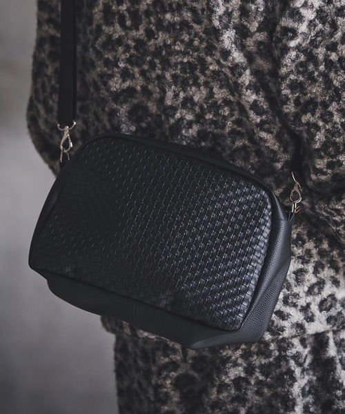 mko13146-Synthetic Braided Shoulder Bag ショルダーバッグ(192-046-gla-cf)