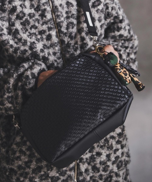mko13146-Synthetic Braided Shoulder Bag ショルダーバッグ(192-046-gla-cf)