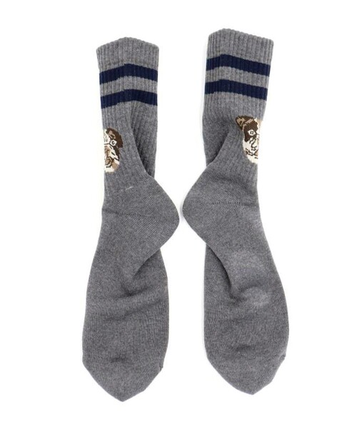 UNIVERSAL OVERALL(ユニバーサルオーバーオール)の「【ROSTER SOX/ロスターソックス】DOG(ソックス/靴下・メンズ・オフホワイト/グレー・FREE)」の12枚目の写真