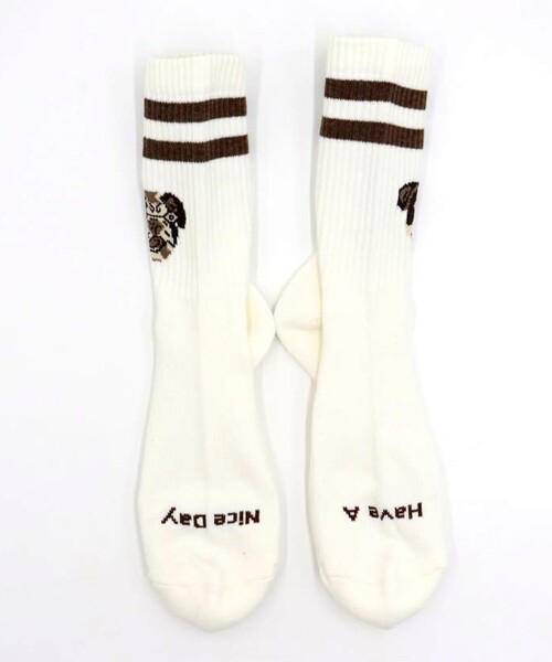 UNIVERSAL OVERALL(ユニバーサルオーバーオール)の「【ROSTER SOX/ロスターソックス】DOG(ソックス/靴下・メンズ・オフホワイト/グレー・FREE)」の11枚目の写真