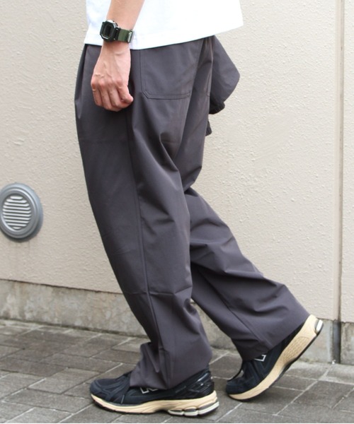 THOUSAND MILE(サウザンドマイル)の「THOUSAND MILE/サウザンドマイル ジップブルゾン&Tシャツ&パンツ セットアップ ZIP BLOUSON&T-SHIRT&PANTS SET UP(3点セット)(セットアップ・メンズ・チャコールグレー/ブラック・S/M/L)」の8枚目の写真