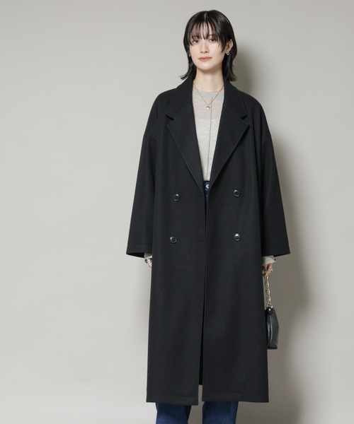 メルトンジャージーチェスターロングコート（チェスターコート）｜NANO