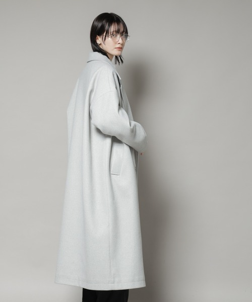 メルトンジャージーチェスターロングコート（チェスターコート）｜NANO