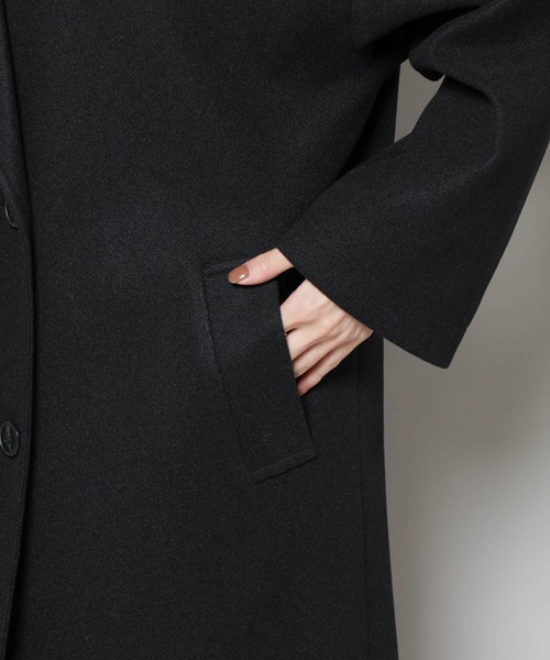 メルトンジャージーチェスターロングコート（チェスターコート）｜NANO