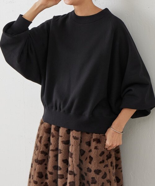 BEARDSLEY（ビアズリー）の「《15 quinze》へビー裏毛プルオーバー（スウェット・レディース・ブラック・FREE）」の3枚目の写真