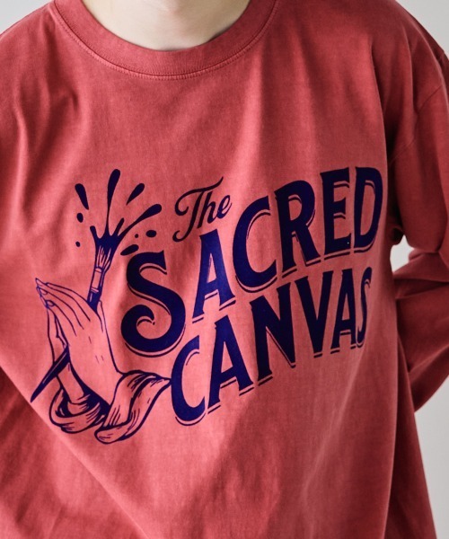 rehacer(レアセル)の「rehacer : Sacred CanVas on Vintage Wash L/S T-shirt / セイクリッド キャンバス ヴィンテージウオッシュ L/S T(Tシャツ/カットソー・メンズ・ピンク/スミクロ/ネイビー・X-LARGE/LARGE/MEDIUM/SMALL)」の8枚目の写真