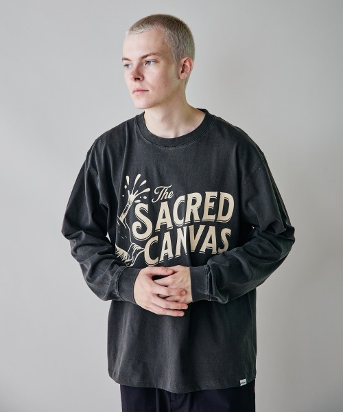 rehacer(レアセル)の「rehacer : Sacred CanVas on Vintage Wash L/S T-shirt / セイクリッド キャンバス ヴィンテージウオッシュ L/S T(Tシャツ/カットソー・メンズ・ピンク/スミクロ/ネイビー・X-LARGE/LARGE/MEDIUM/SMALL)」の5枚目の写真