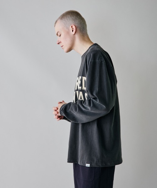 rehacer(レアセル)の「rehacer : Sacred CanVas on Vintage Wash L/S T-shirt / セイクリッド キャンバス ヴィンテージウオッシュ L/S T(Tシャツ/カットソー・メンズ・ピンク/スミクロ/ネイビー・X-LARGE/LARGE/MEDIUM/SMALL)」の7枚目の写真