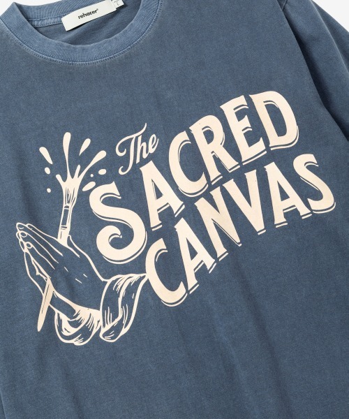 rehacer(レアセル)の「rehacer : Sacred CanVas on Vintage Wash L/S T-shirt / セイクリッド キャンバス ヴィンテージウオッシュ L/S T(Tシャツ/カットソー・メンズ・ピンク/スミクロ/ネイビー・X-LARGE/LARGE/MEDIUM/SMALL)」の17枚目の写真