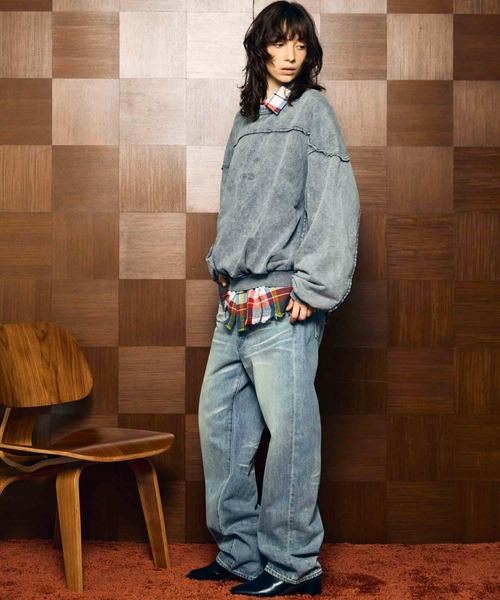 メゾンスペシャル　10.5オンスワイドストレートデニムパンツ 10.5oz Wide Straight Denim Pants