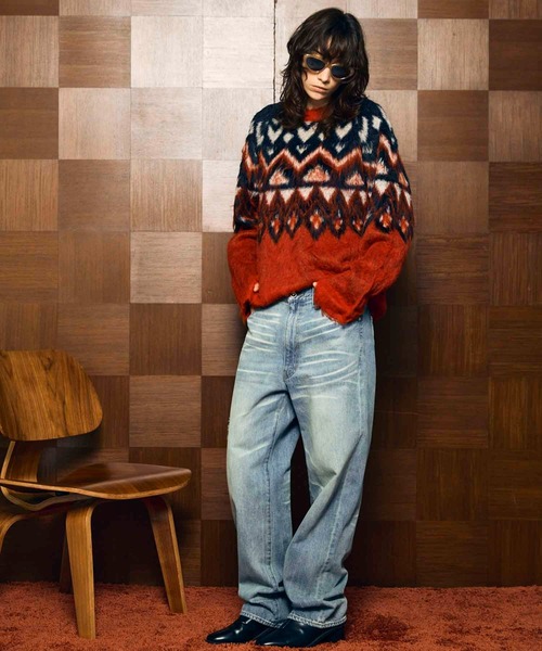 メゾンスペシャル　10.5オンスワイドストレートデニムパンツ 10.5oz Wide Straight Denim Pants