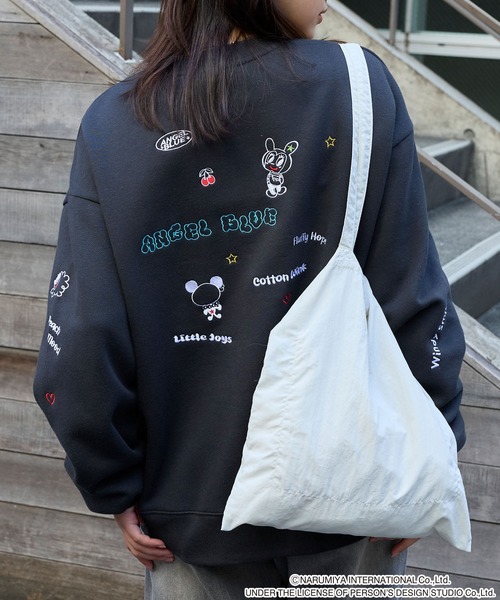 ANGEL BLUE】別注 エンジェルブルー グラフィック刺繍 スウェットプル