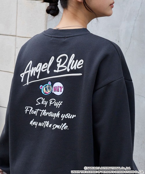 ANGEL BLUE(エンジェルブルー)の「【ANGEL BLUE】別注 エンジェルブルー グラフィック刺繍 スウェットプルオーバー(スウェット・レディース・グレー系/ブラック系/ネイビー/スミクロ/オートミール・L/M)」の14枚目の写真