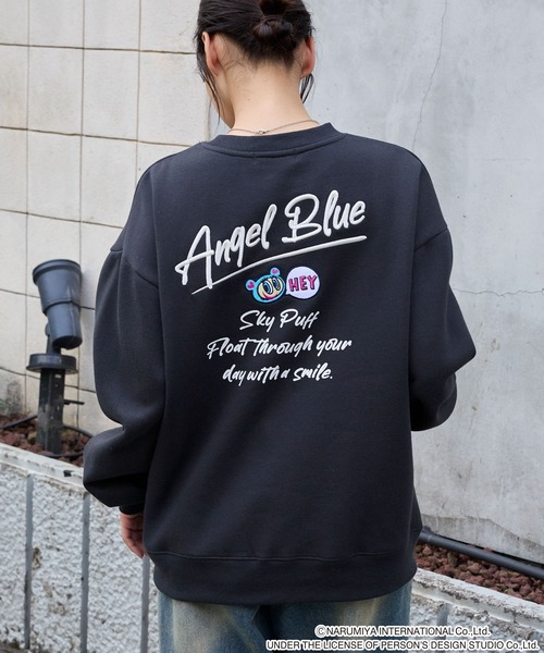 ANGEL BLUE(エンジェルブルー)の「【ANGEL BLUE】別注 エンジェルブルー グラフィック刺繍 スウェットプルオーバー(スウェット・レディース・グレー系/ブラック系/ネイビー/スミクロ/オートミール・L/M)」の17枚目の写真