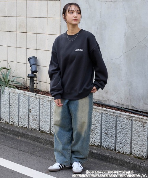 セール】【ANGEL BLUE】別注 エンジェルブルー グラフィック刺繍