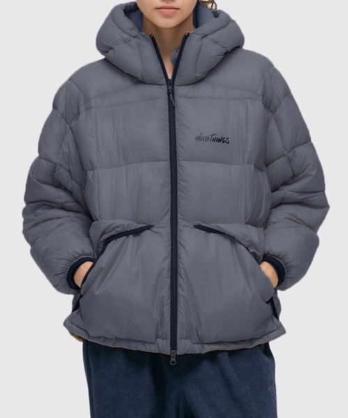 WILD THINGS(ワイルドシングス)の「【WILD THINGS】BIVOUAC LOFT JACKET WT25143SK(ダウンジャケット/コート・メンズ・ブラック/グレー・S/M/L/XL)」の2枚目の写真