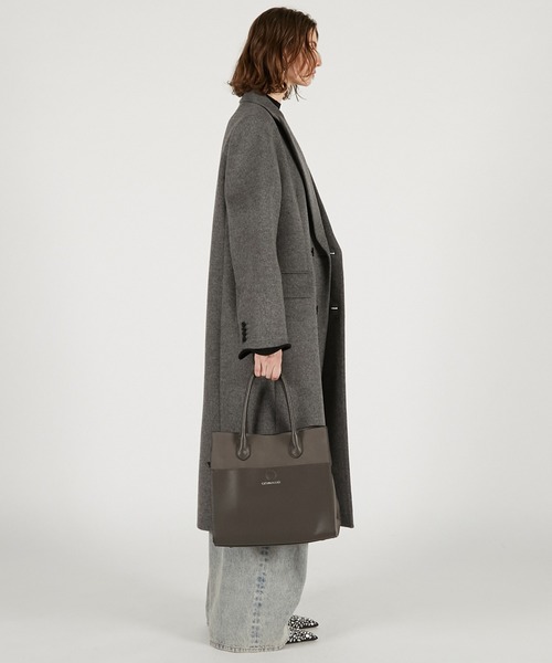 PRANK PROJECT（プランクプロジェクト）の「ナローダブルコート / Narrow double coat（チェスターコート・レディース・グレー/ブラック/マルチ・FREE）」の7枚目の写真