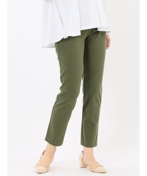 m.f.editorial（エムエフエディトリアル）の「【ストレッチ】m.f.エディトリアル レディース ニットツイル レギンスパンツ（その他パンツ・レディース・グレー系その他2/ベージュ/ネイビー/ブラック/カーキ・MEDIUM）」の4枚目の写真