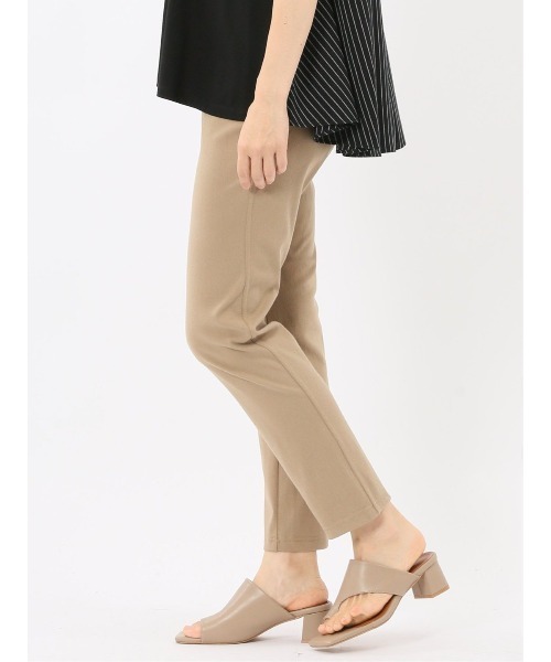 m.f.editorial（エムエフエディトリアル）の「【ストレッチ】m.f.エディトリアル レディース ニットツイル レギンスパンツ（その他パンツ・レディース・グレー系その他2/ベージュ/ネイビー/ブラック/カーキ・MEDIUM）」の9枚目の写真