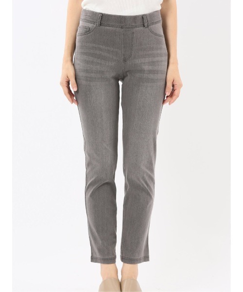 m.f.editorial（エムエフエディトリアル）の「【ストレッチ】m.f.エディトリアル レディース ニットツイル レギンスパンツ（その他パンツ・レディース・グレー系その他2/ベージュ/ネイビー/ブラック/カーキ・MEDIUM）」の22枚目の写真