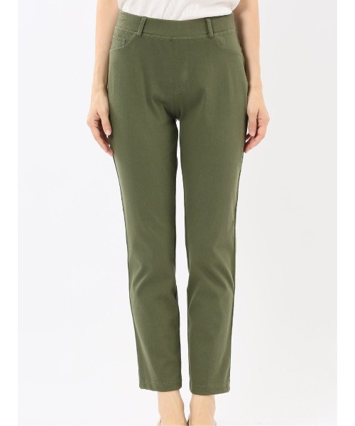 m.f.editorial（エムエフエディトリアル）の「【ストレッチ】m.f.エディトリアル レディース ニットツイル レギンスパンツ（その他パンツ・レディース・グレー系その他2/ベージュ/ネイビー/ブラック/カーキ・MEDIUM）」の8枚目の写真