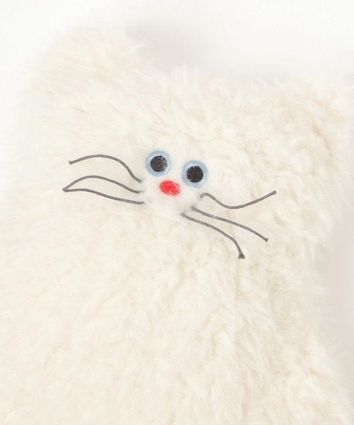 studio CLIP(スタディオクリップ)の「Finissage Home ミネット湯たんぽ(クッション/クッションカバー・レディース・ブラック/ホワイト・FREE)」の3枚目の写真