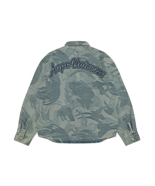 AAPE BY A BATHING APE（エーエイプバイアベイシングエイプ）の「AAPE MAIN LONG SLEEVE SHIRT(camouflage)（シャツ/ブラウス・メンズ・ライトブラック/ライトブルー・MEDIUM/LARGE/SMALL/X-LARGE）」の7枚目の写真