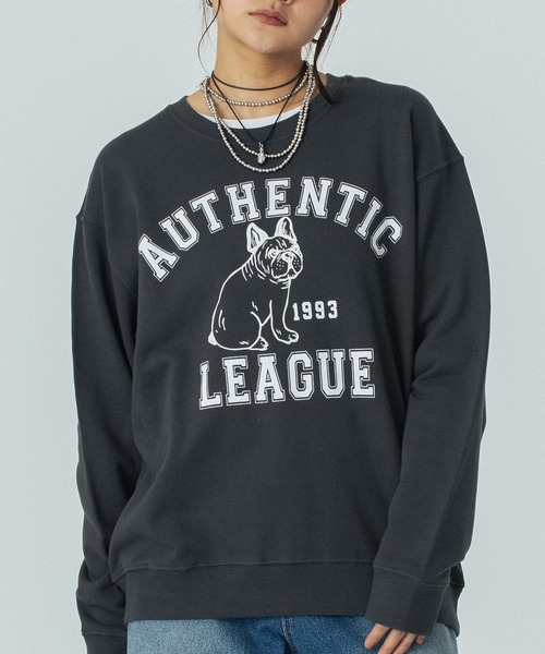 ROSE BUD(ローズバッド)の「【WEB・一部店舗限定】ANIMAL PRINT SWEAT(スウェット・レディース・ブルー/ライトグレー/チャコールグレー・ONE SIZE)」の2枚目の写真